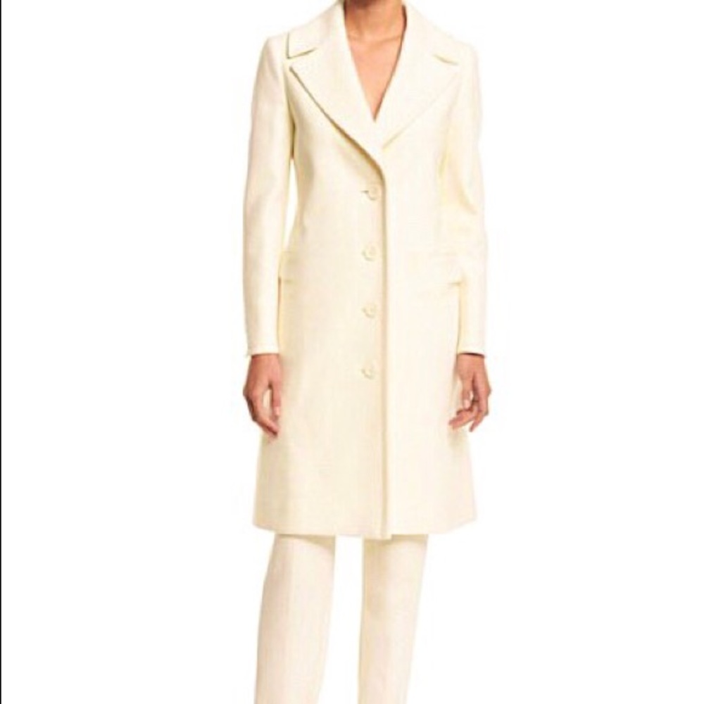 Cream/Ivory Marvin Richards Wool Coat